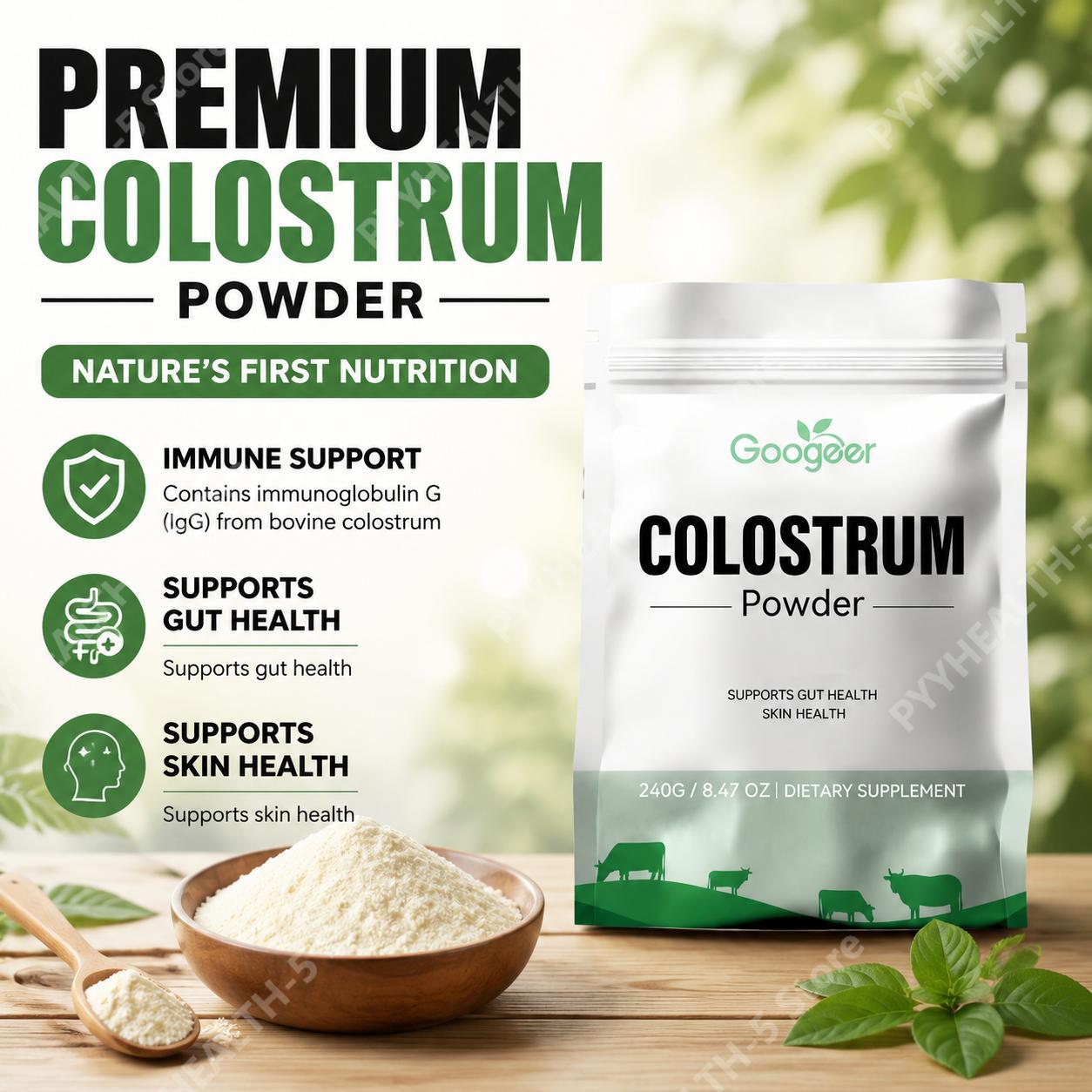 Pó de Colostro Googeer Suporta - Colostrum Bovine Powder avaliação e preço