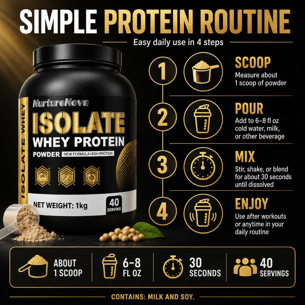 NurtureNova Isolate Whey Prote - Fitness Nutrition Whey Protein avaliação e preço
