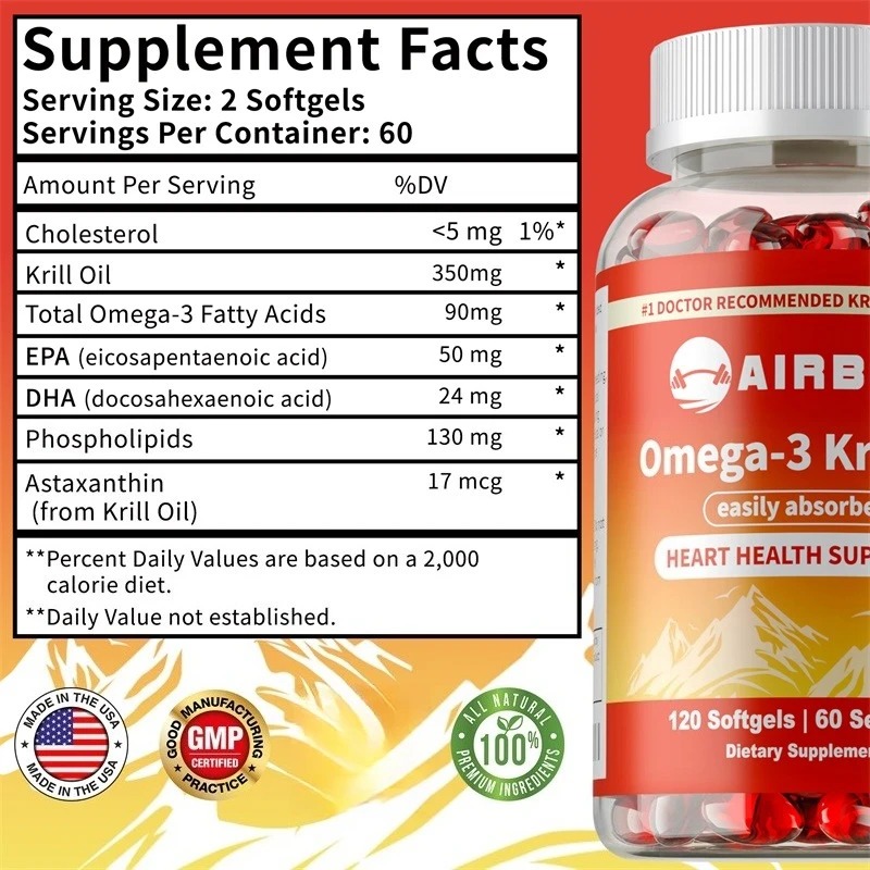 Óleo de Krill Omega-3 com EPA, - Krill Oil Supplement avaliação e preço